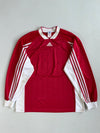 Vintage 90s Adidas Long Sleeve Football Jersey Red White(2Xl)