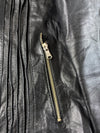 Vintage Vera Pelle Italian Leather Café Racer Jacket  Black  (S)
