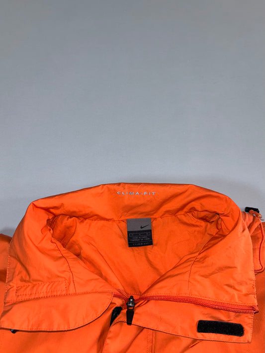 Vintage Nike Clima-Fit Hooded Jacket (Orange) (M)