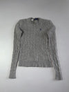 Polo Ralph Lauren Grey Cable Knit Crewneck Sweater Women’s (XS)