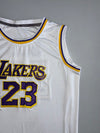 Lakers White Jersey #23 LeBron (L)