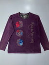 Big Train Osaka “Aka & Ao-Oni” Embroidered Long Sleeve Tee – Purple, (XL)
