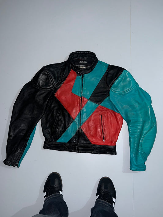 ! !    Super Premium Original Leather Biker Jacket (PADDED) (S)