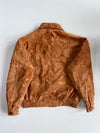 Vintage Tan Suede Bomber Jacket(L)