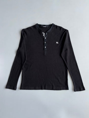 Burberry Black Label Ribbed Henley Longsleeve (M/L)