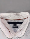 Tommy Hilfiger White Short Sleeve Button-Up Shirt – Classic Fit, (M/L)