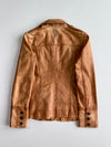 Vintage Tan Leather Safari Jacket Women’s(S)