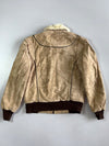 Vintage Premium Original Leather Jacket (Fur Inside)(S/M)
