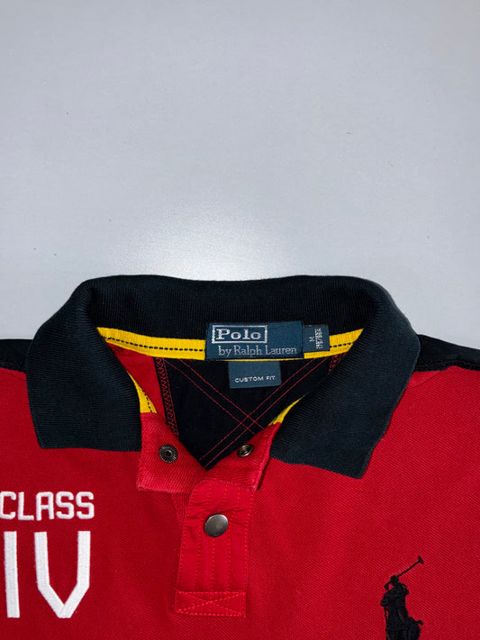 Polo Ralph Lauren “Rafting” Graphic Polo Fully Embroidered Red & Black (L)