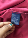 Tommy Hilfiger | Vintage 90s Maroon Crest Long Sleeve Polo | (2XL)