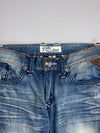 Earl Jean Distressed Straight Leg Jeans (W:32) (L:43)