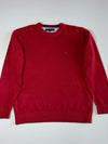 Tommy Hilfiger | Red Classic Crew Neck Knit | (XL)