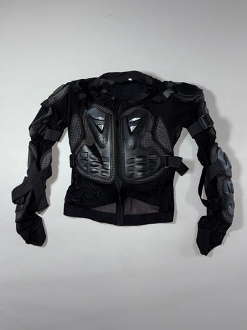 CE Rated Full Body Motocross Armor Jacket Black (S)