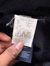 Tommy Hilfiger Black Knit Full Zip Jacket Epaulette Detail – (XL)