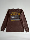 Harley-Davidson Museum Milwaukee Globe Graphic Long Sleeve T-Shirt – Brown (M/L)