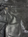 Vintage Black Leather 5-Pocket Pants (W:36) (L:47)