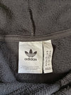 Adidas Originals Black Sherpa Fleece Hoodie – Embroidered Trefoil (XL)