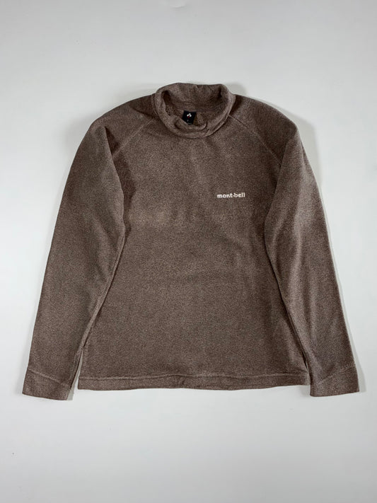 Montbell Mock Neck Raglan Fleece Pullover – Mocha Brown – (XXS)