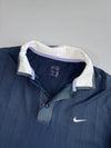 Nike Tennis Pinstripe Polo Navy White Collar(L)