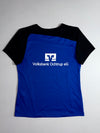 Erima Performance Panel Sports Tee – Black & Royal Blue (S)
