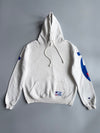 Supreme x Champion Big Script Hoodie White (M)