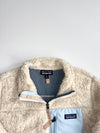 Patagonia Classic Retro-X Sherpa Fleece Jacket — Cream/Light Blue (M)