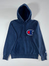 Champion Big “C” Logo Pullover Hoodie  Navy  (S)