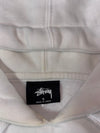 Stussy Basic Logo White Pullover Hoodie  (S)