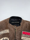 Vintage Skelton 1962 “Melbourne” Suede Leather Racing Moto Jacket  Benzene Patch Biker (L)