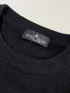 Stone Island Compass Badge Crewneck Knit Sweater with Strap Details – Black (M)