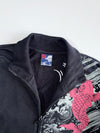 Japanese Koi Fish & Sakura Full-Zip Bomber Sweatshirt (M)