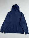 Champion Navy Script Logo Hoodie, Reverse Weave Style Fleece (XL)