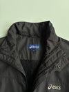 Asics Black Houndstooth Panel Padded Track Jacket (L)