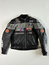 Roleff #34 Racewear Sponsor Patch Leather Jacket – AGV Racing Padded (M/L)