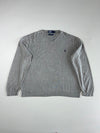 Polo by Ralph Lauren Grey V-Neck(2XL)