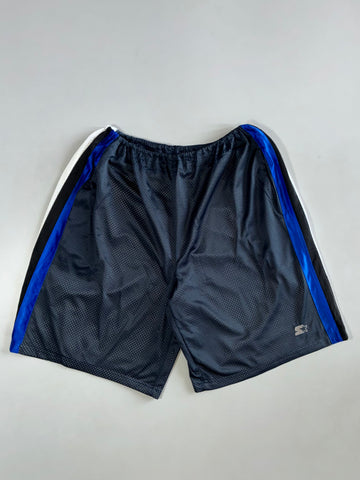 Starter Navy Mesh Basketball Shorts Elastic (W:28|L:22)