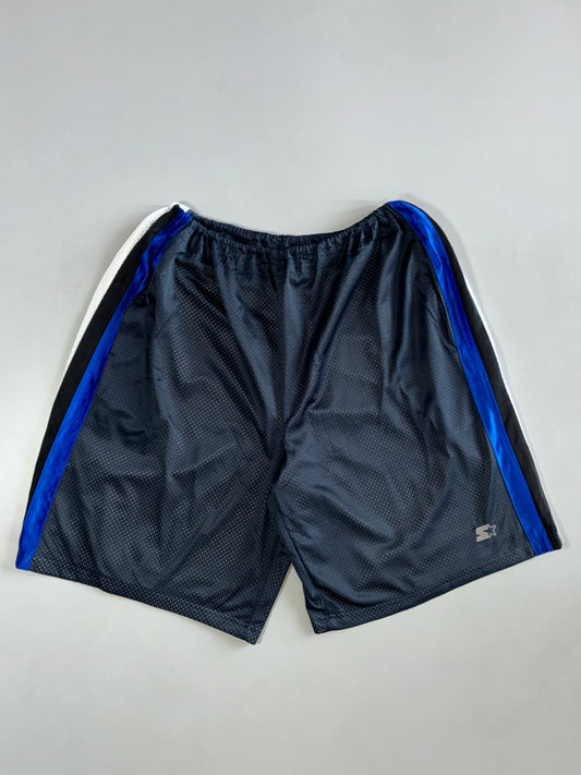 Starter Navy Mesh Basketball Shorts Elastic (W:28|L:22)