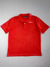 Kappa Logo Polo T-Shirt – Coral Red Pique (L)