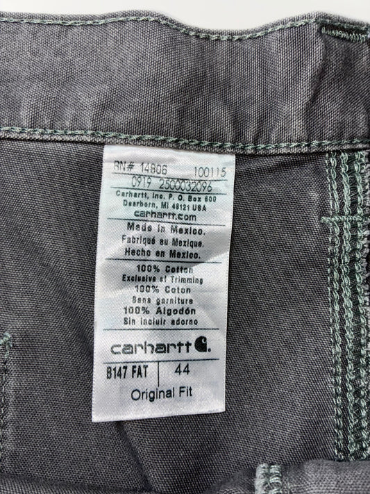Carhartt Grey Carpenter Shorts (W:45) (L:24.5)