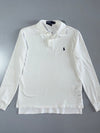 Polo by Ralph Lauren White Long Sleeve Polo Shirt Size (M)