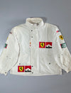 Vintage Ferrari Marlboro F1 Racing Jacket White Club 66 racing jacket, Ferrari/Marlboro patches (XL/2XL)
