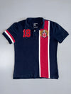 Giordano Tapered Fit Polo (Navy with Red/White Panel) (M)