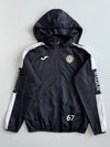 Joma Black & White Hooded Football Club Rain Jacket (S)