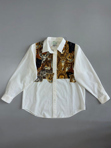The Quacker Factory Wildlife Print Panel Shirt (L/Xl)
