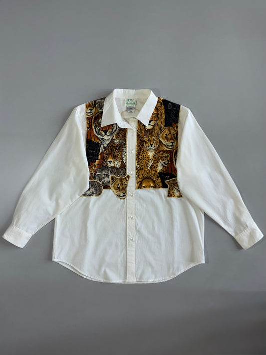 The Quacker Factory Wildlife Print Panel Shirt (L/Xl)