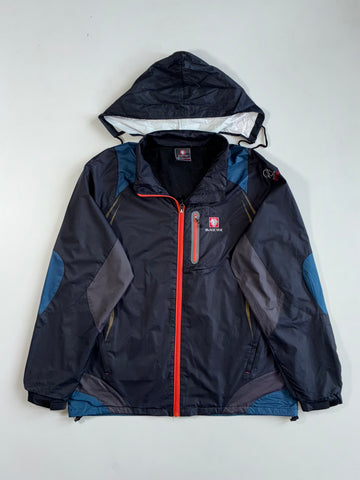 Black Yak Extreme Peak Hooded Windbreaker Jacket (Xl)