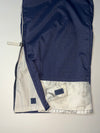 Y2K Nike Navy Nylon Track Pants with Reflective Hem (W:26) (L:42)