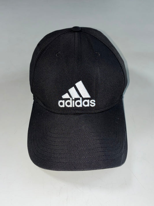 Adidas Performance Logo Cap – Black with White Embroidery (Adjustable)