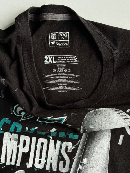 NFL Pro Line Fanatics Eagles Super Bowl LII Champions Tee (2/3Xl)
