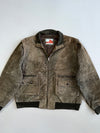 ZUltra Premium Original Pure Sued Leather Jacket (DETACHABLE ARMS) (XL)